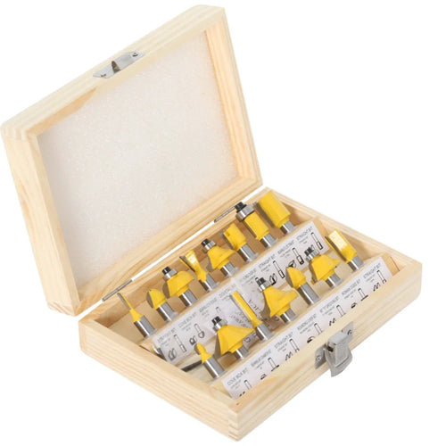 15 Piece Router Bit Set shank 1/4"